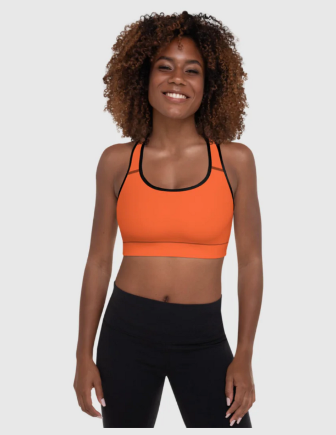 Brassière de Sport Rembourrée Orange