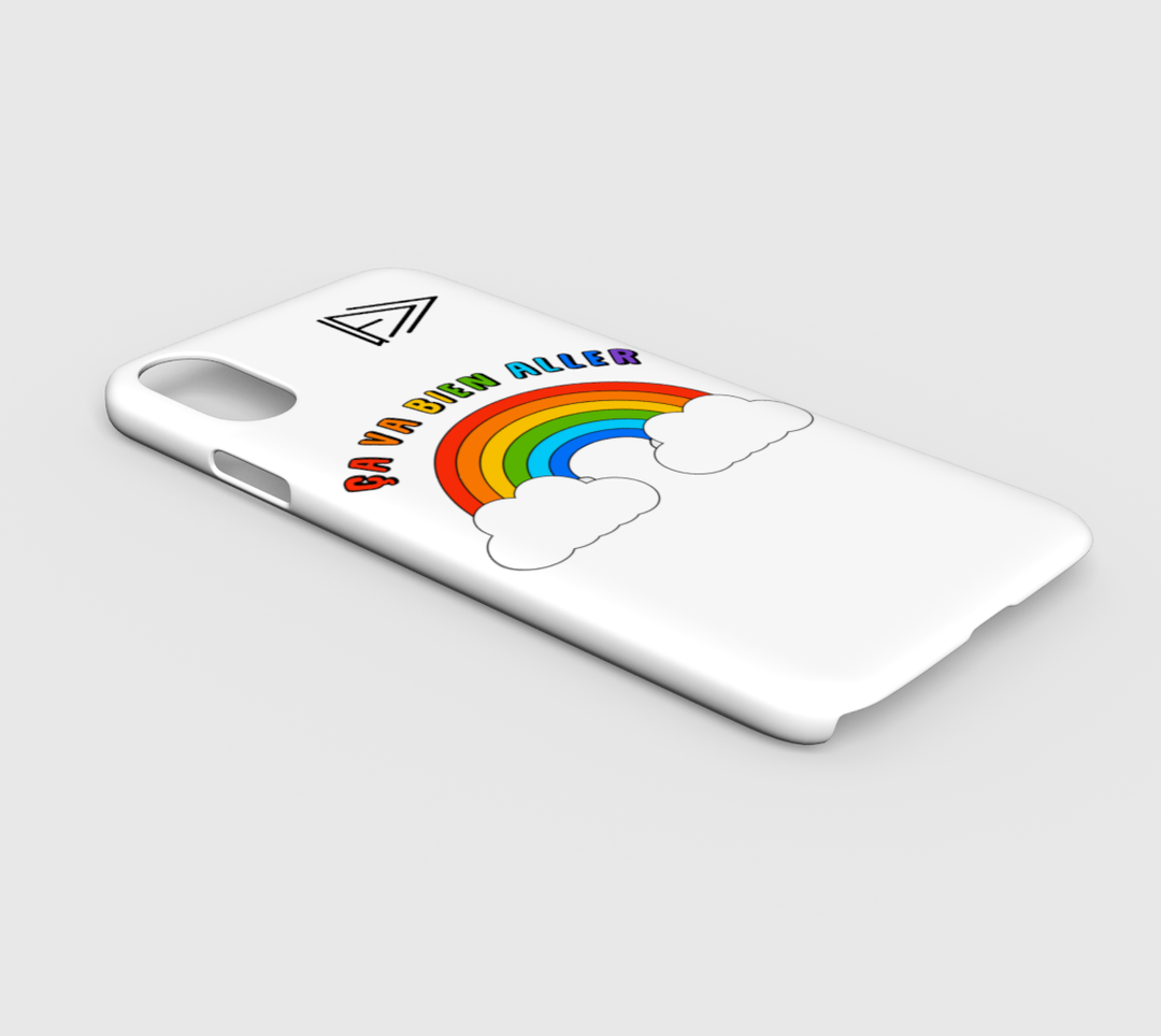 Coque iPhone XR ça va bien aller blanc