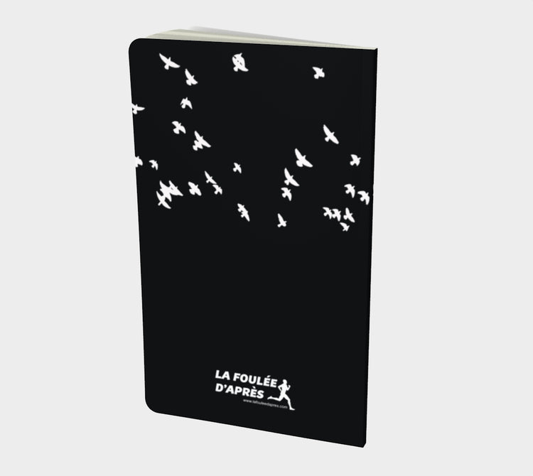 Carnet d'entranement inspirant noir - Envolée