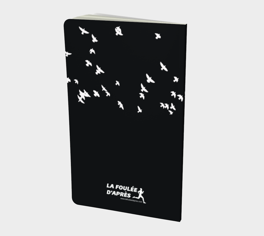 Carnet d'entranement inspirant noir - Envolée