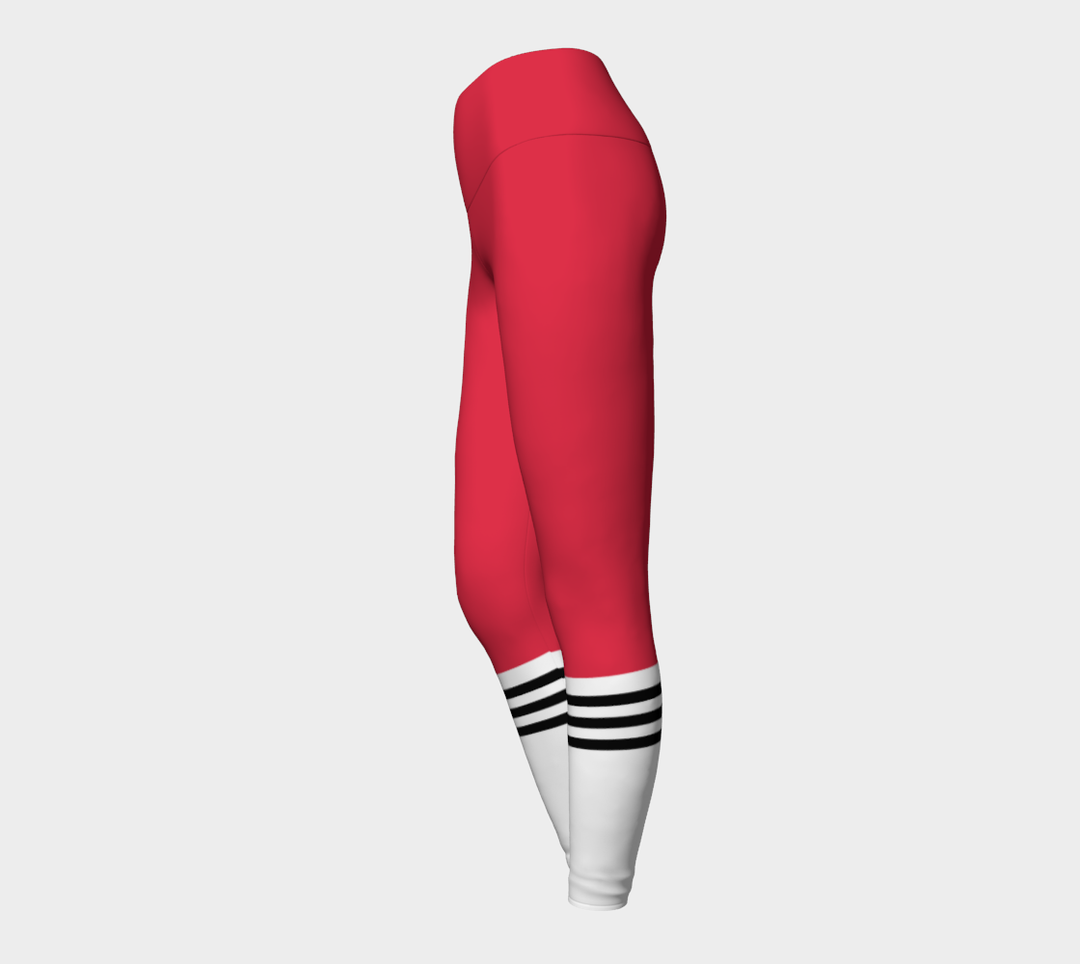 Leggings Rouge.B Taille haute à bande large