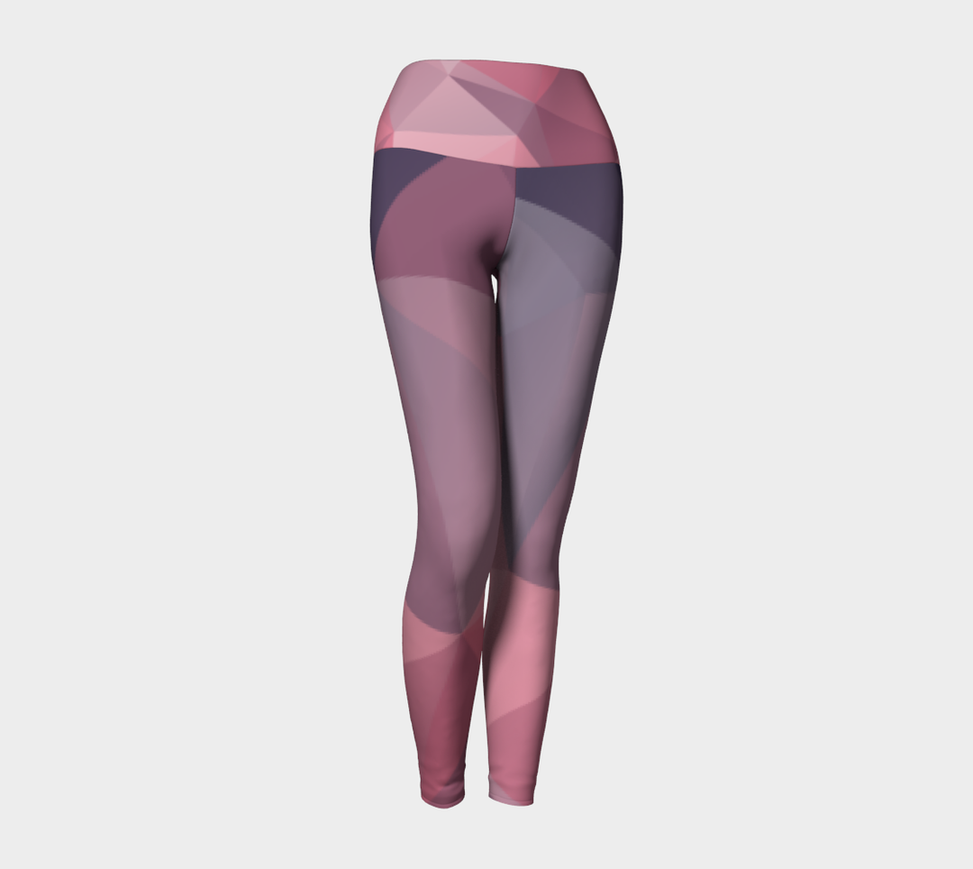 Leggings Taille Haute rose rubis 2