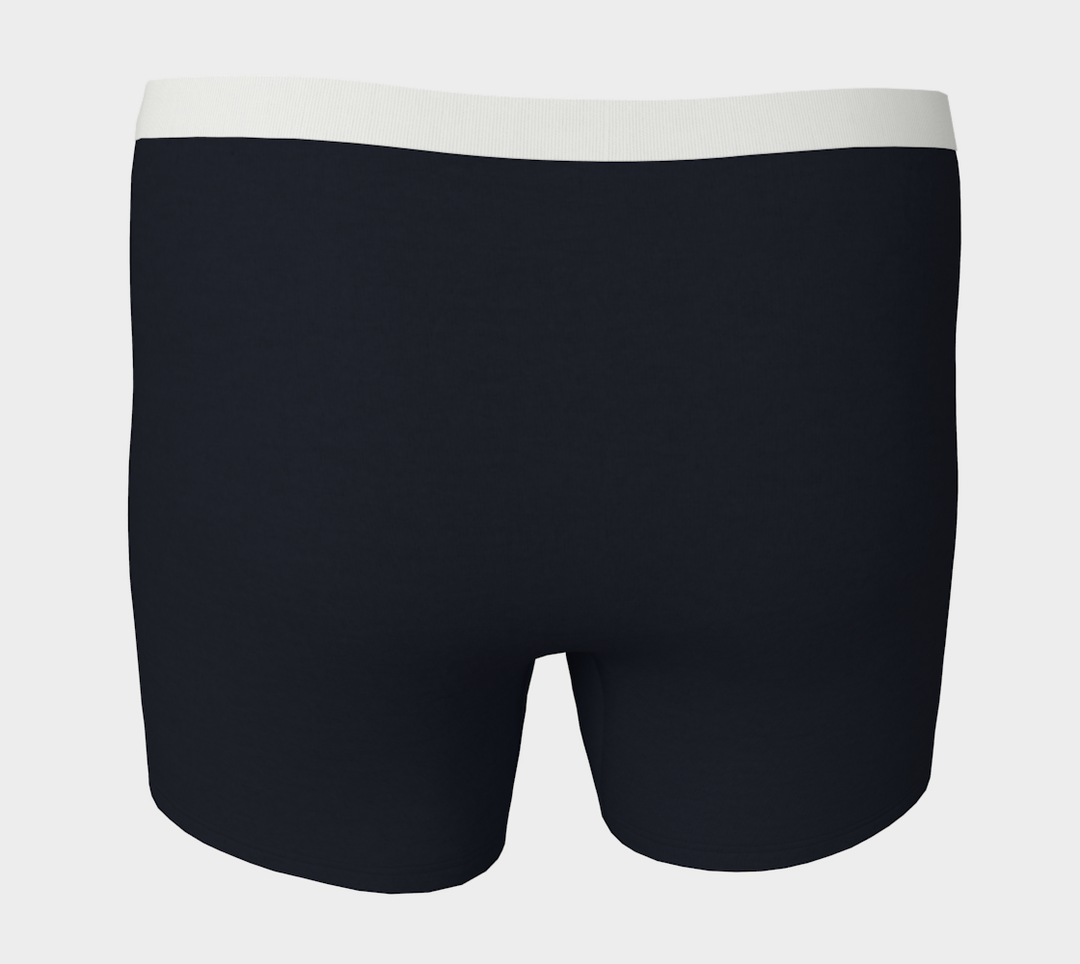 Boxer Bleu marine bande blanche