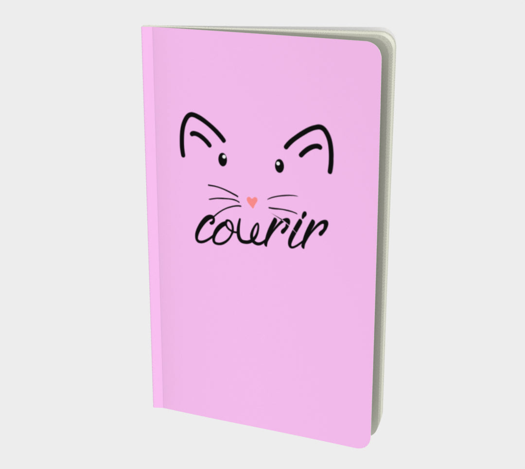 Carnet passion - Chat rose course à pied