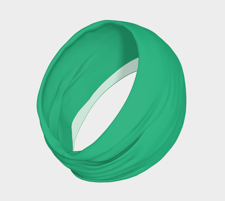 Bandeau "Je cours parce que j'adore les sushis" vert émeraude fitness