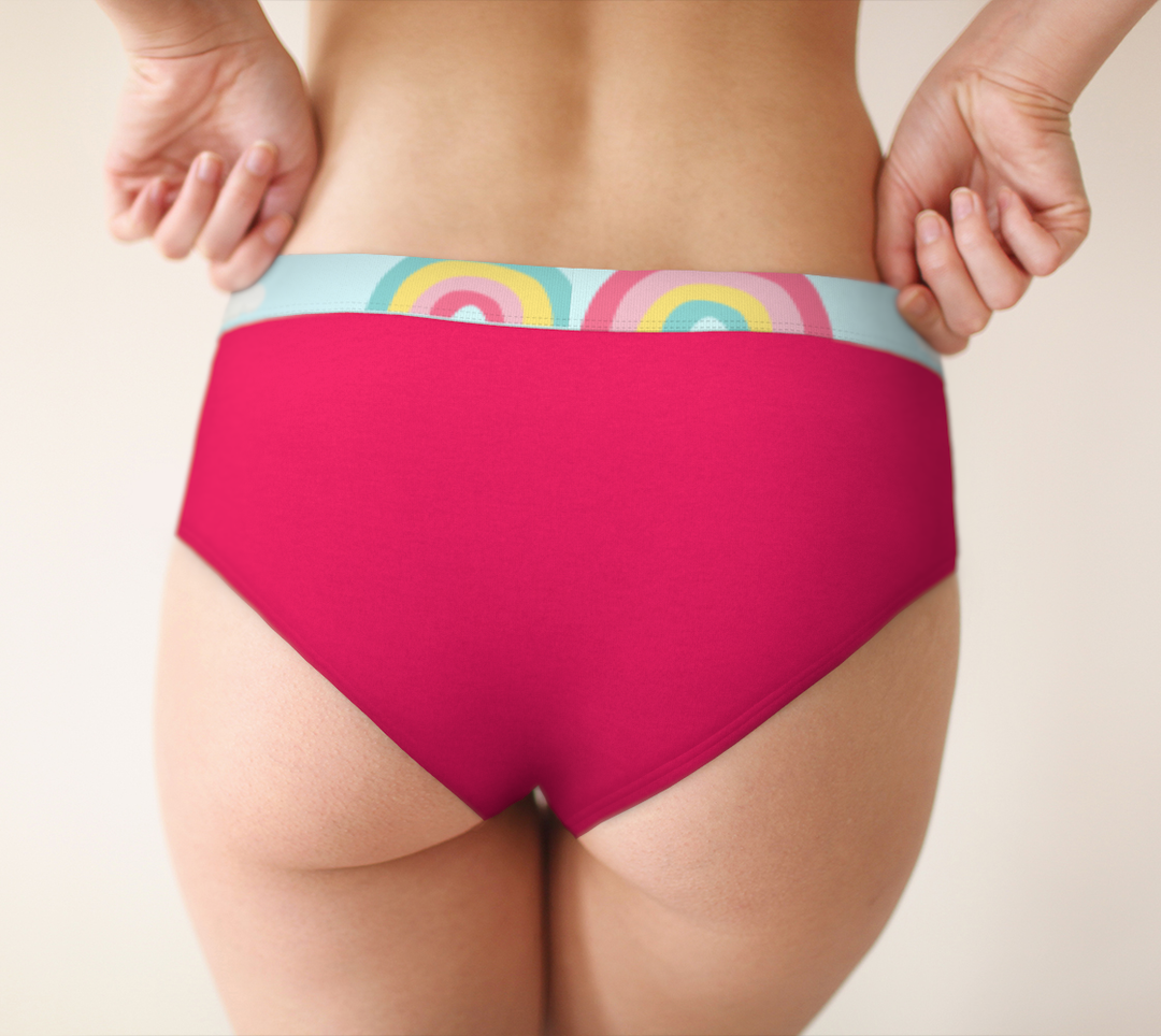 Culotte  Cheeky Arc en ciel rose