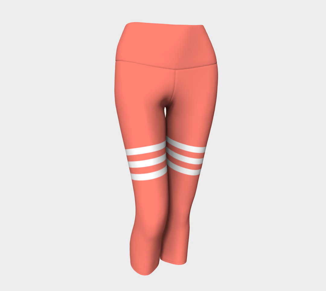Pantacourt sport Taille Haute Bali rose saumon