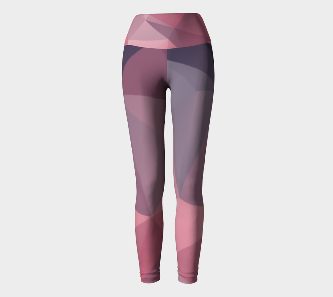 Leggings Taille Haute rose rubis 2