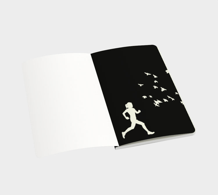 Carnet inspirant noir - Envolée course à pied