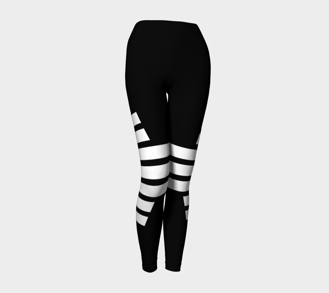 Legging zèbre noir