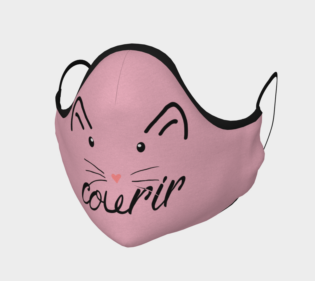 Masque chat rose