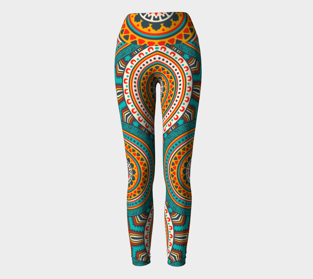 Leggings Taille Haute Aztèque bande large