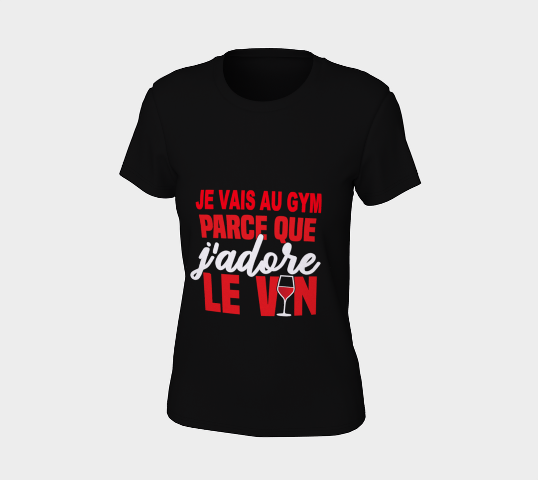 je vais au gym parce que j’adore le vin
