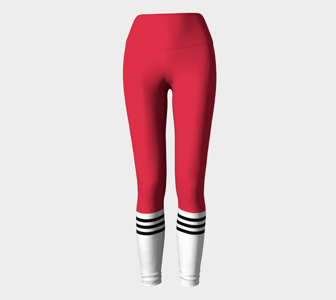 Leggings Rouge.B Taille haute à bande large
