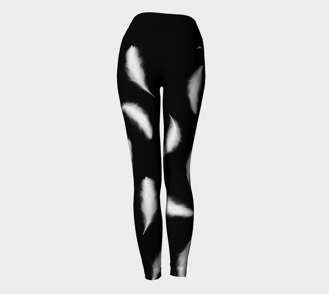 Leggings Taille haute plume à bande large