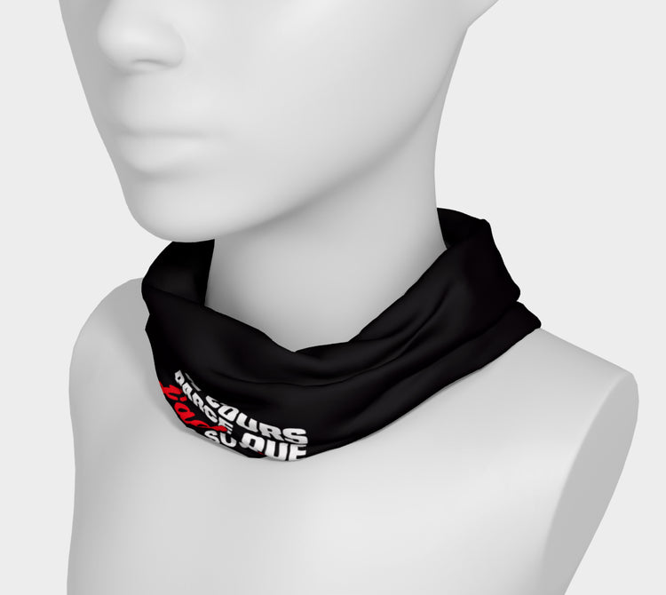 Bandeau de sport "Je cours parce que j'adore les sushis" noir crossfit