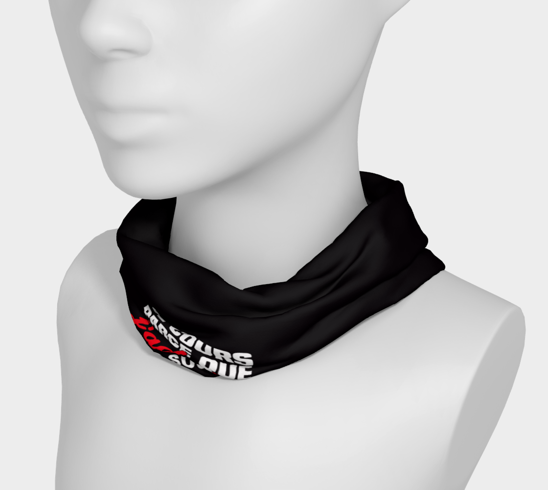 Bandeau de sport "Je cours parce que j'adore les sushis" noir crossfit
