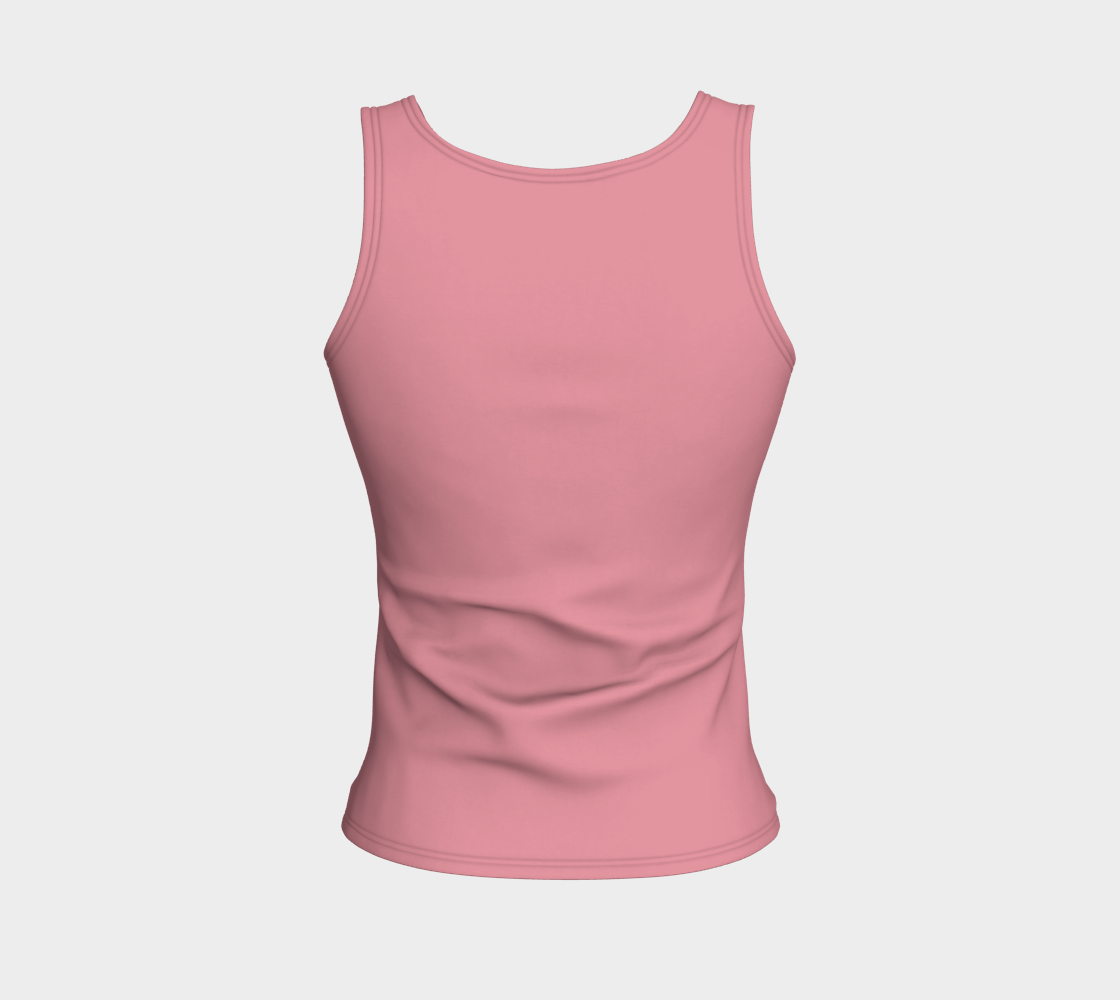 Camisole de sport "Je cours parce que j'adore les sushis" rose