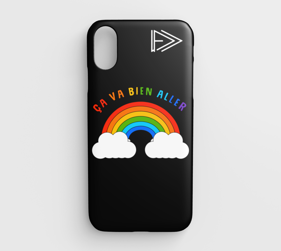 Coque iPhone XR ça va bien aller noir