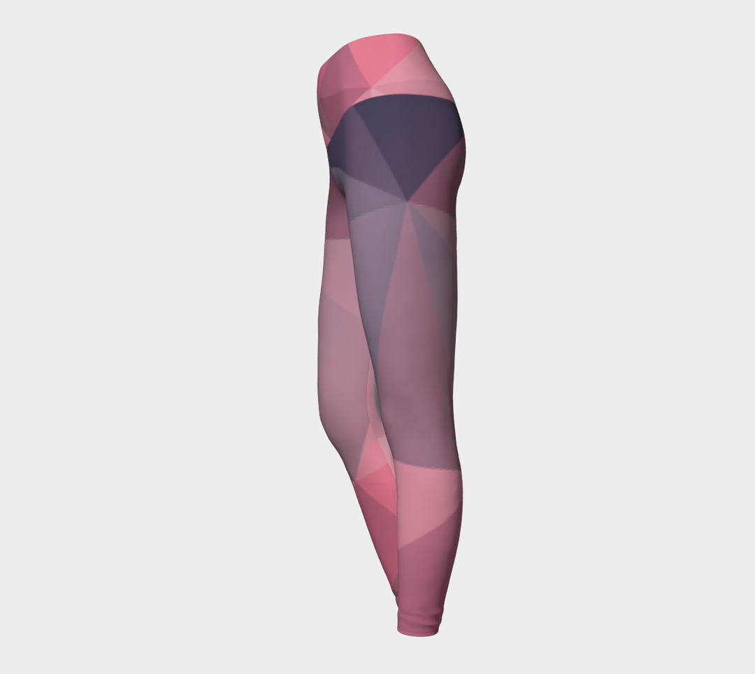 Leggings Taille Haute rose rubis 2