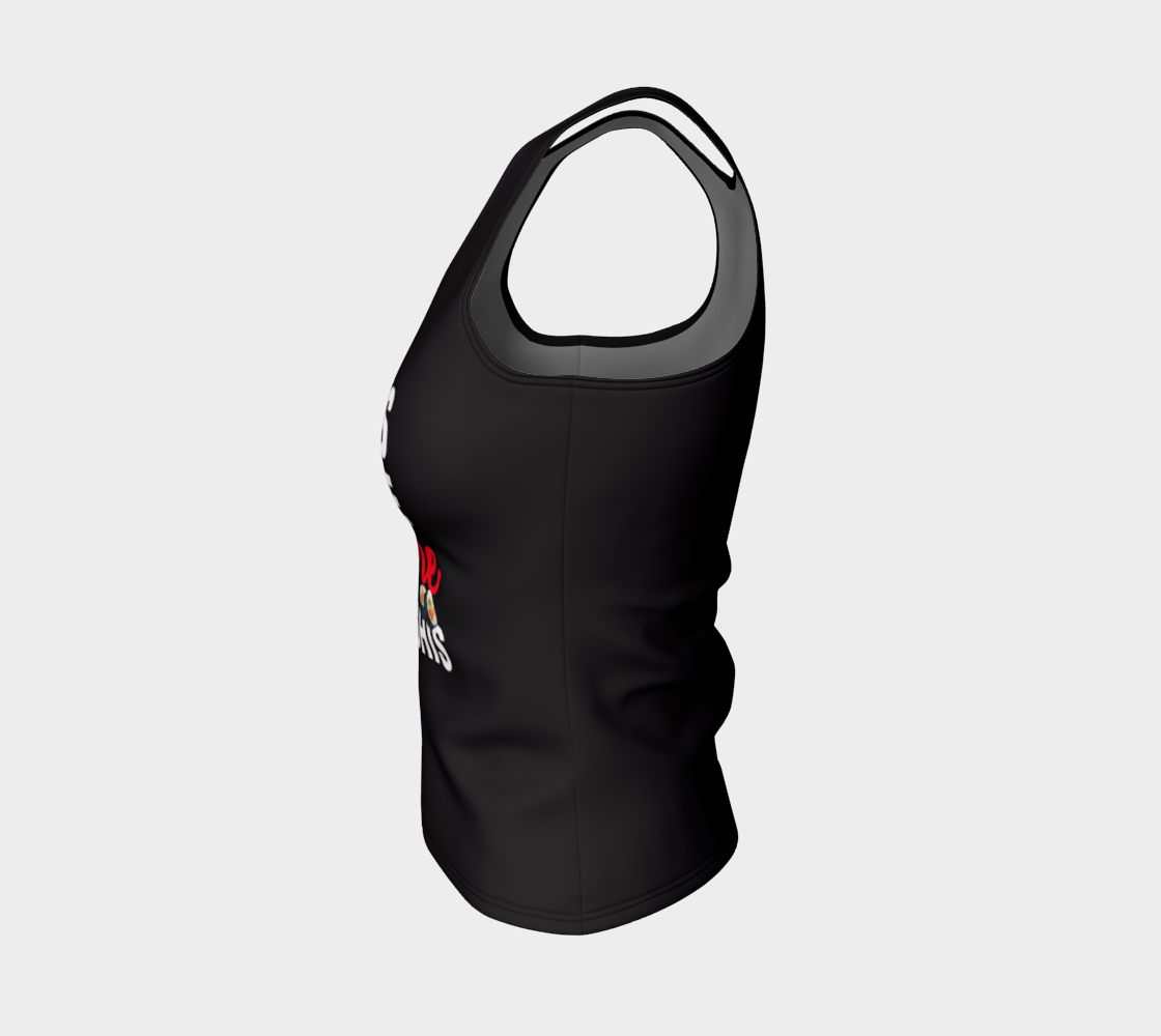 Camisole jogging "Je cours parce que j'adore les sushis" noir