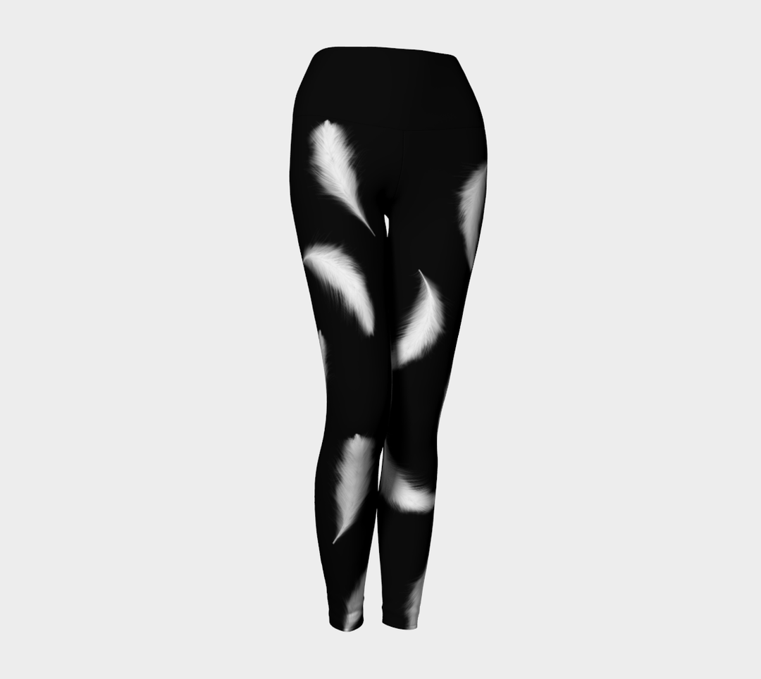 Leggings Taille haute plume à bande large