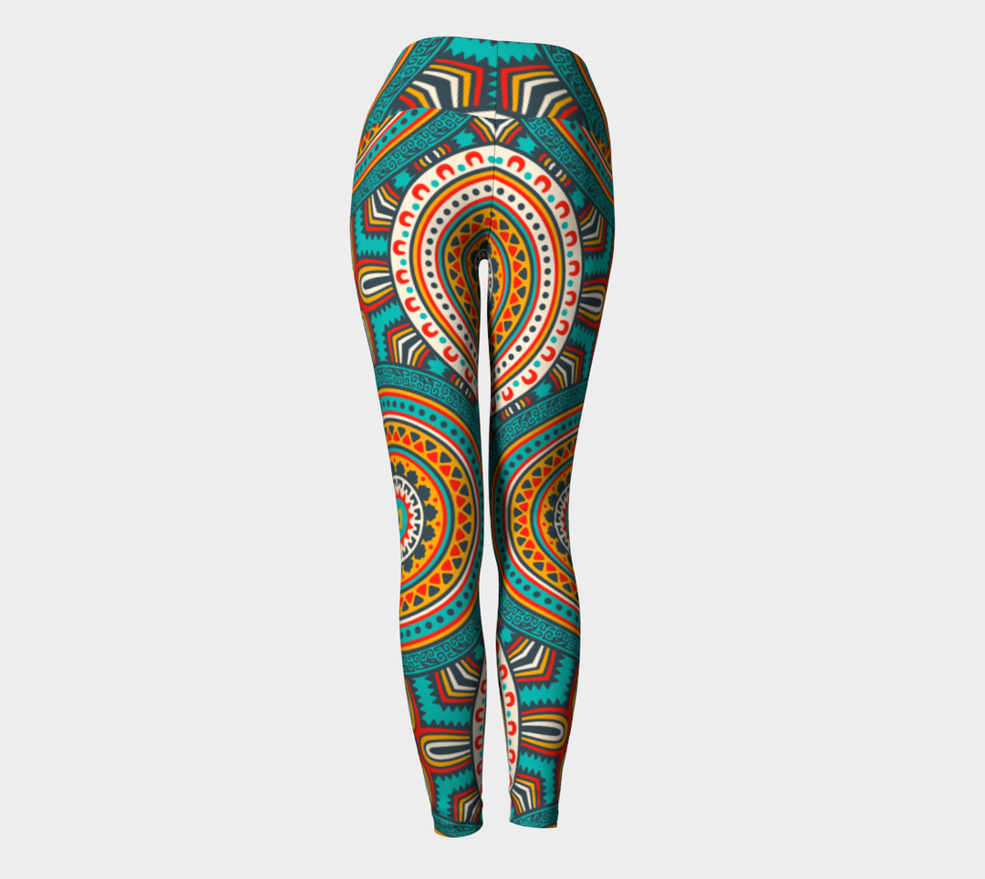 Leggings Taille Haute Aztèque bande large