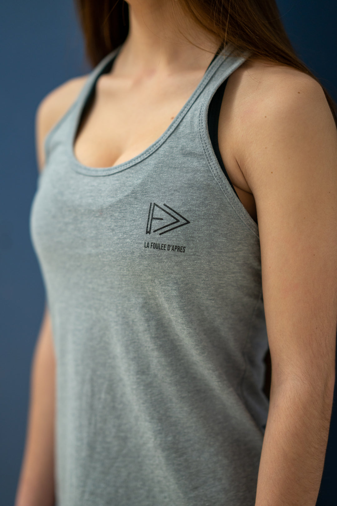 Camisole La Foulée d'après Racerbrack gris