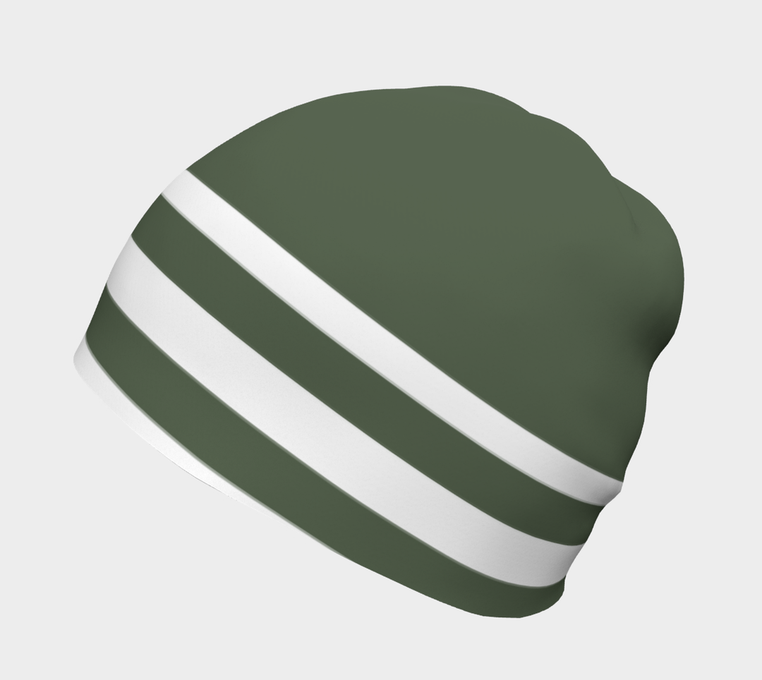 Tuque taupe a bande