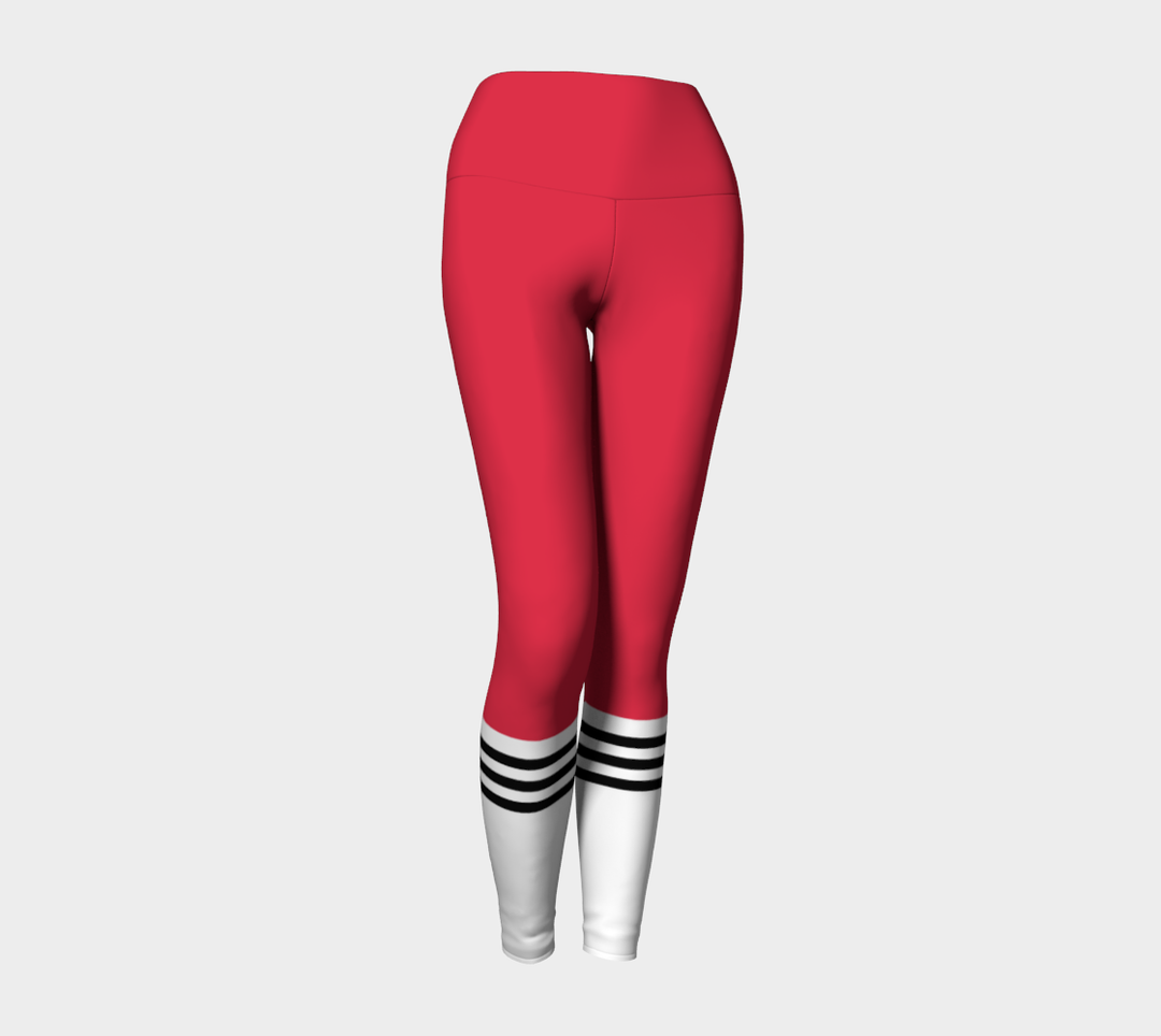 Leggings Rouge.B Taille haute à bande large