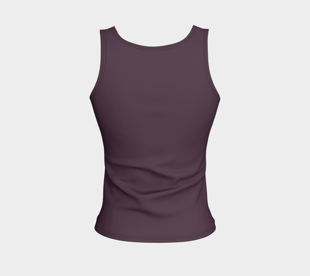 Camisole running "Je cours parce que j'adore les sushis" mauve