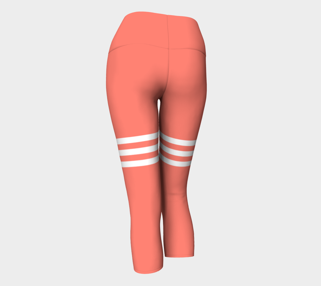 Pantacourt sport Taille Haute Bali rose saumon