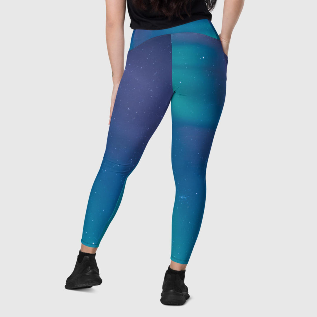 Legging croisé taille haute boréal avec poches