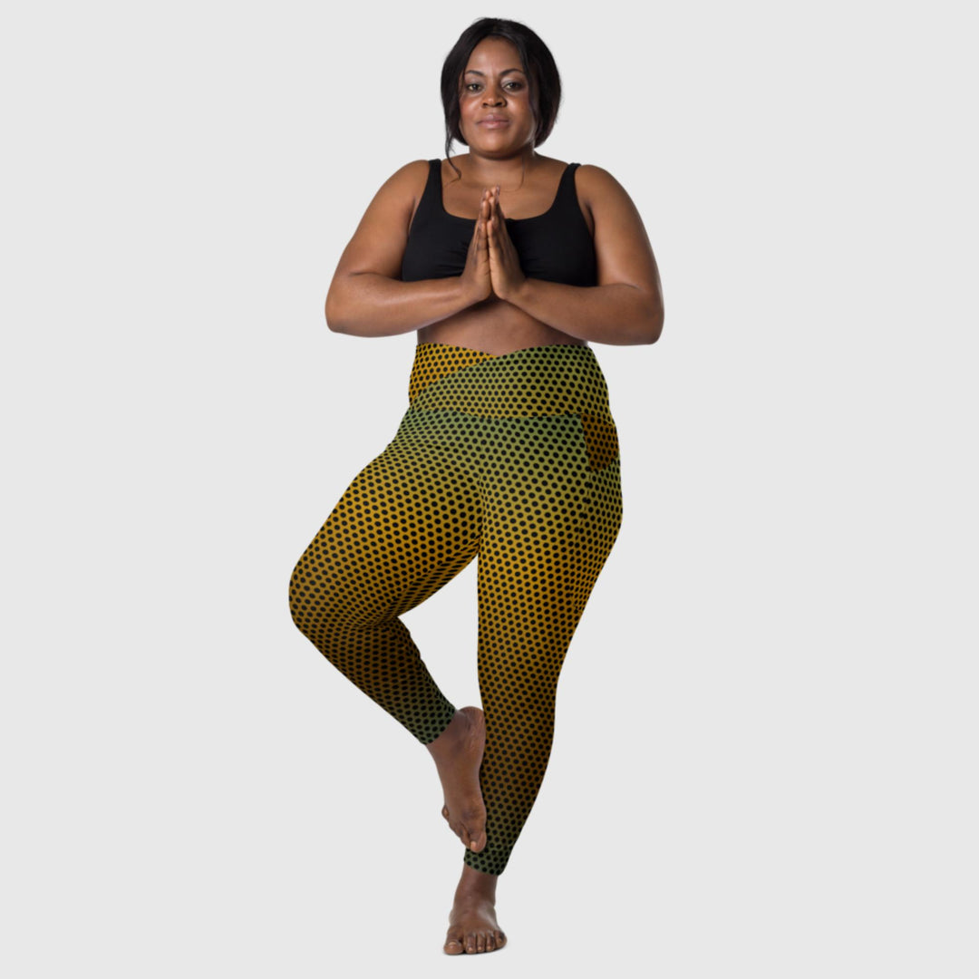 Legging croisé taille haute spring avec poches