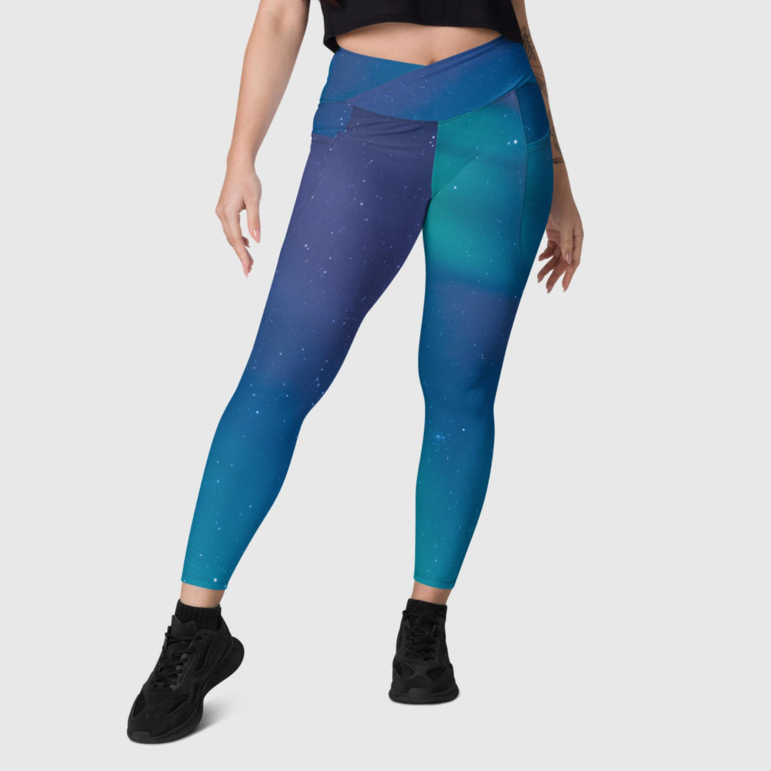 Legging croisé taille haute boréal avec poches