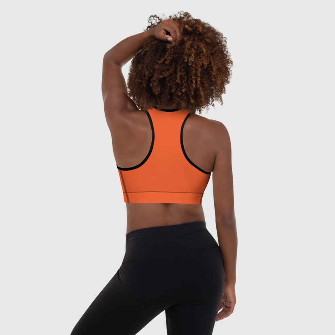 Brassière de Sport Rembourrée Orange
