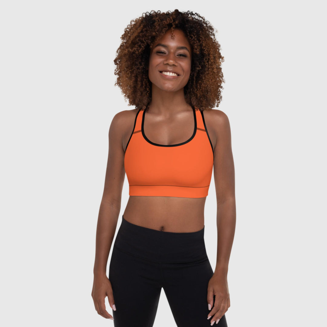 Brassière de Sport Rembourrée Orange