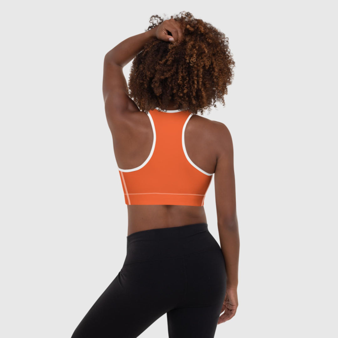 Brassière de Sport Rembourrée Orange