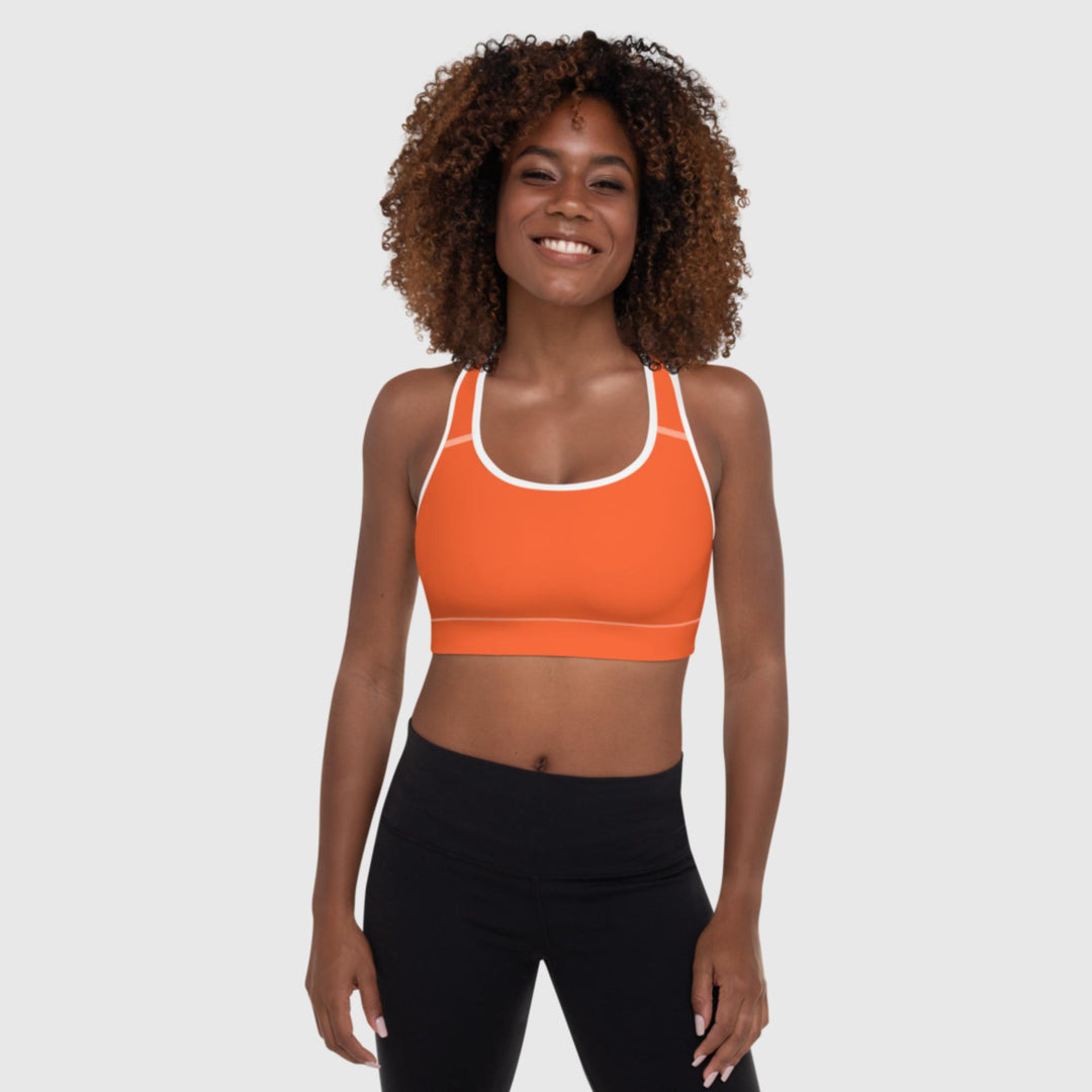 Brassière de Sport Rembourrée Orange