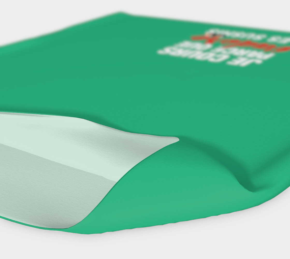 Bandeau "Je cours parce que j'adore les sushis" vert émeraude running