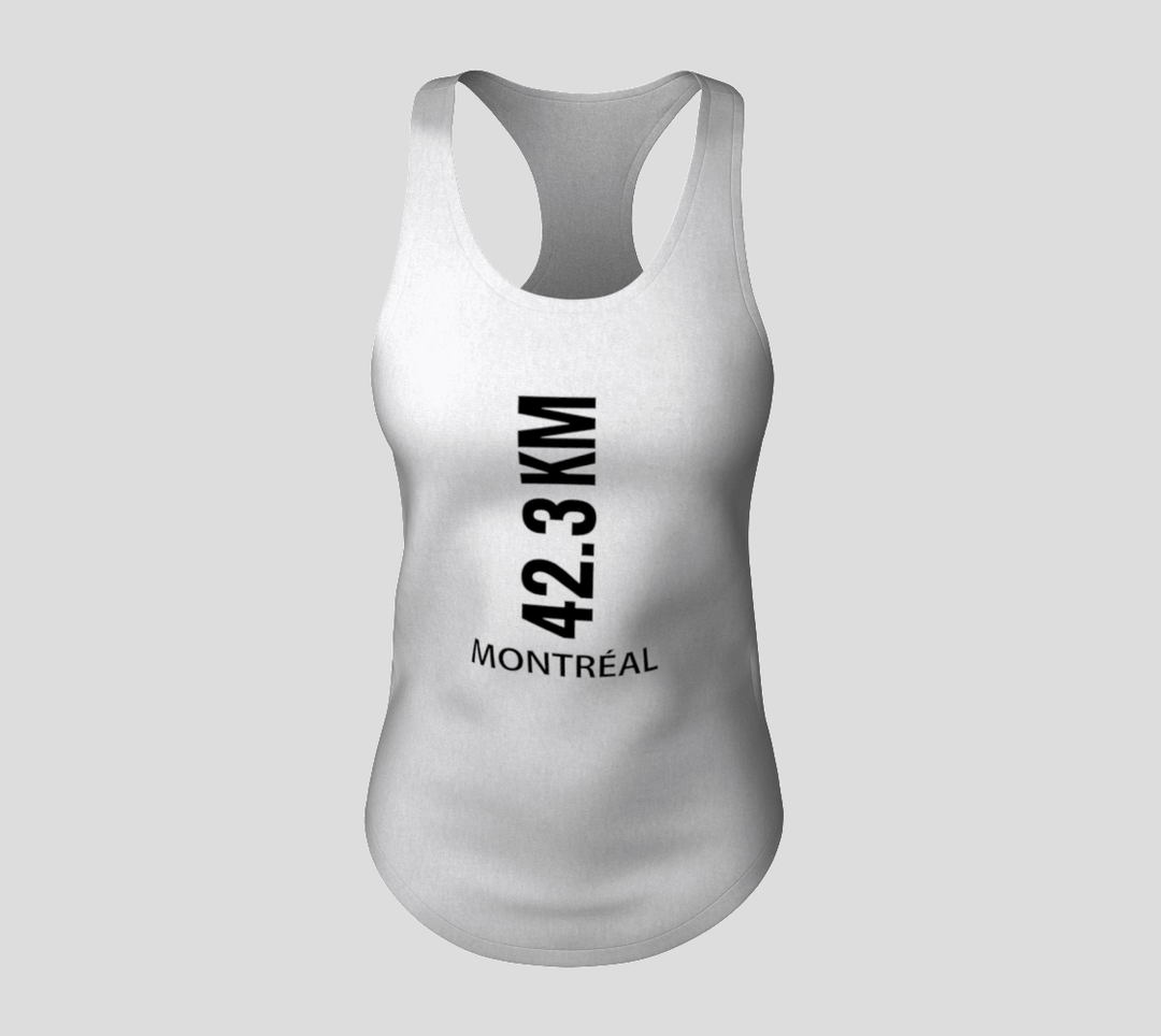 Camisole Racerback 42.3KM Blanc