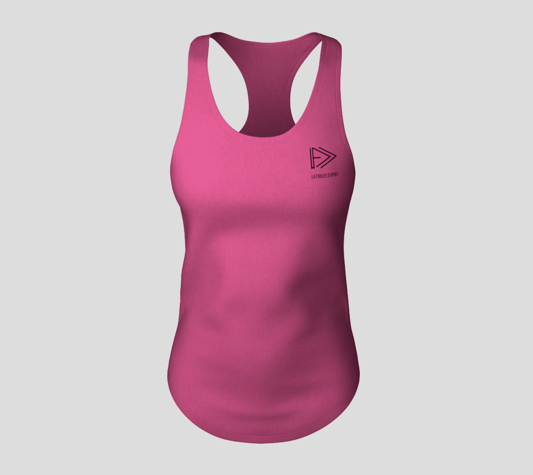 Camisole Racerback rose la foulée d’après