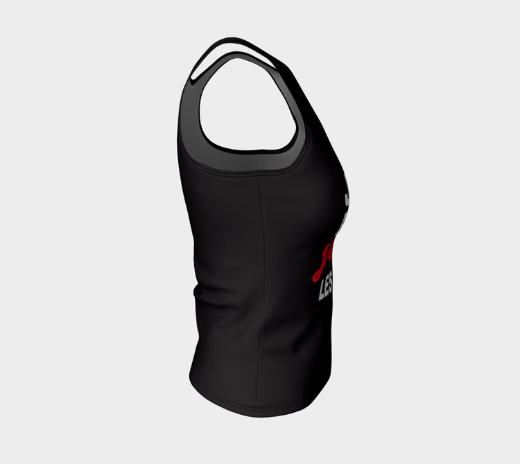 Camisole pour courir "Je cours parce que j'adore les sushis" noir
