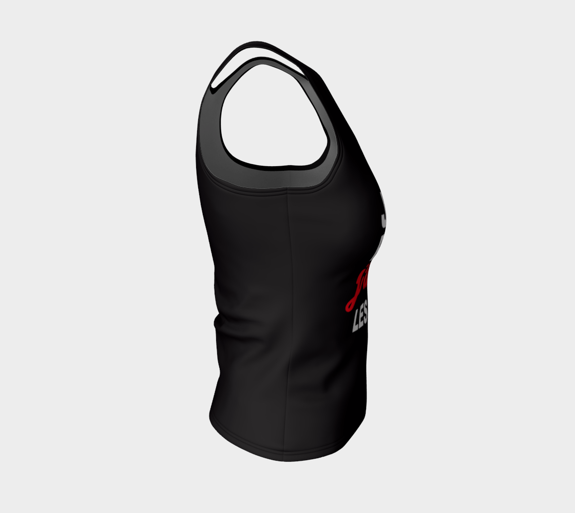 Camisole pour courir "Je cours parce que j'adore les sushis" noir