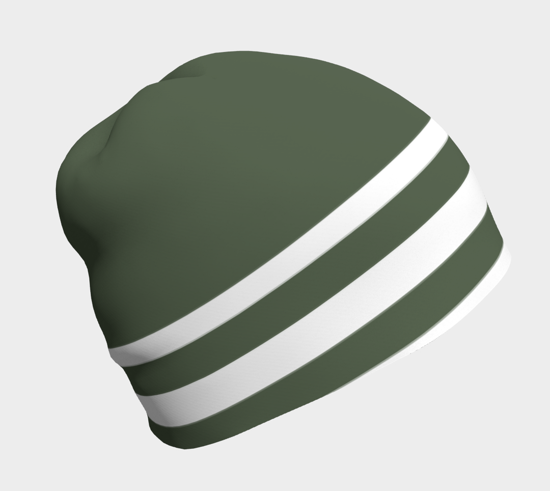 Tuque taupe a bande