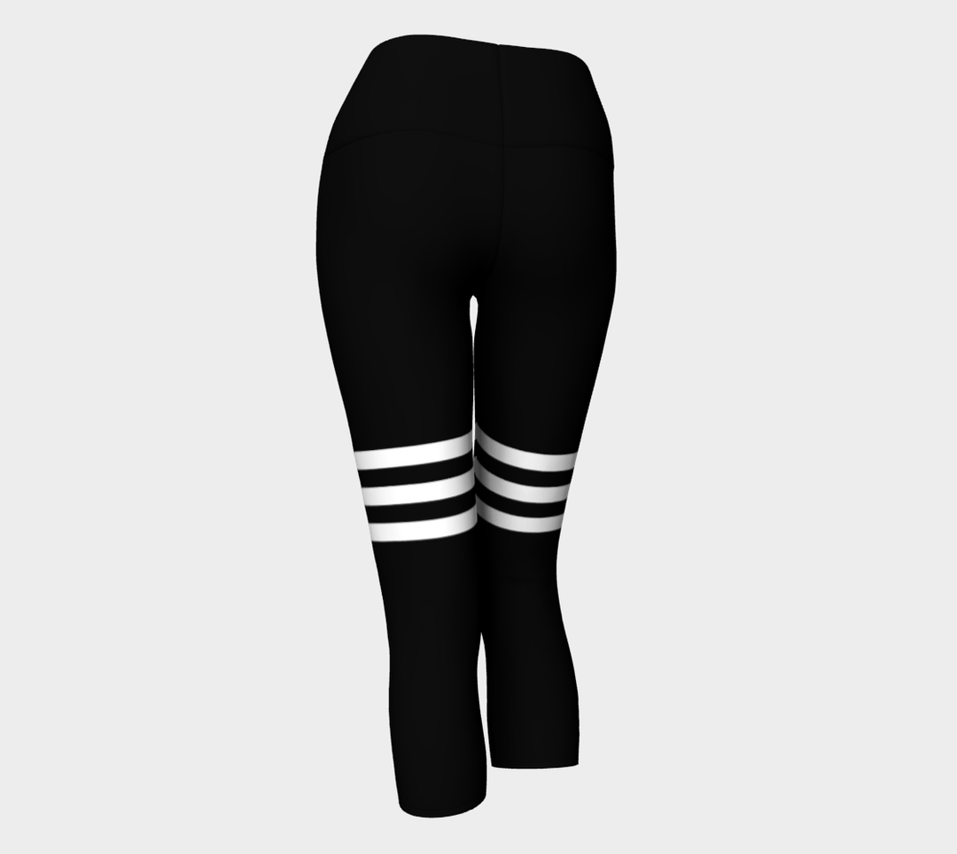 pantacourt taille haute Bali noir