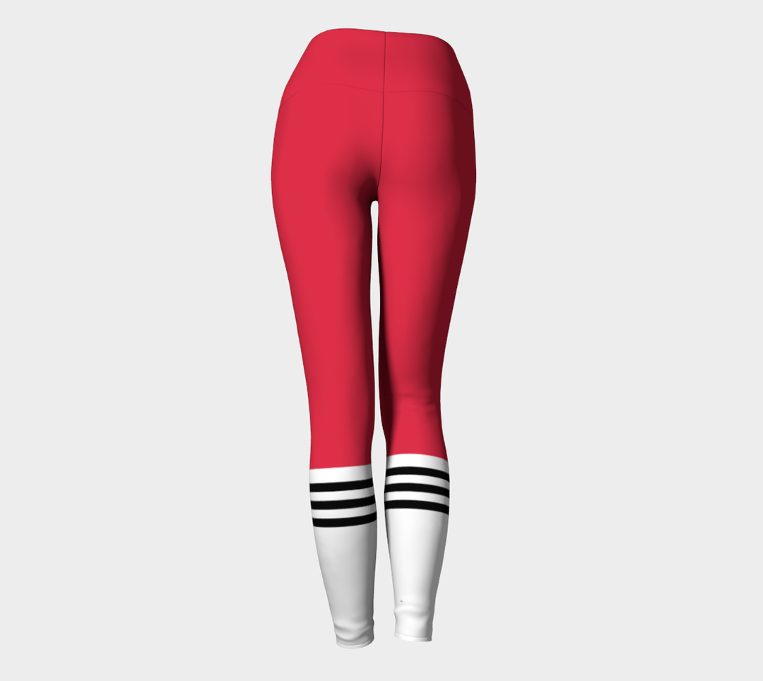 Leggings Rouge.B Taille haute à bande large