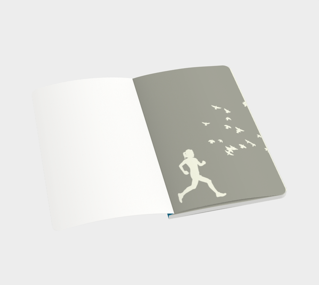 Carnet inspirant bleu - Envolée marathon