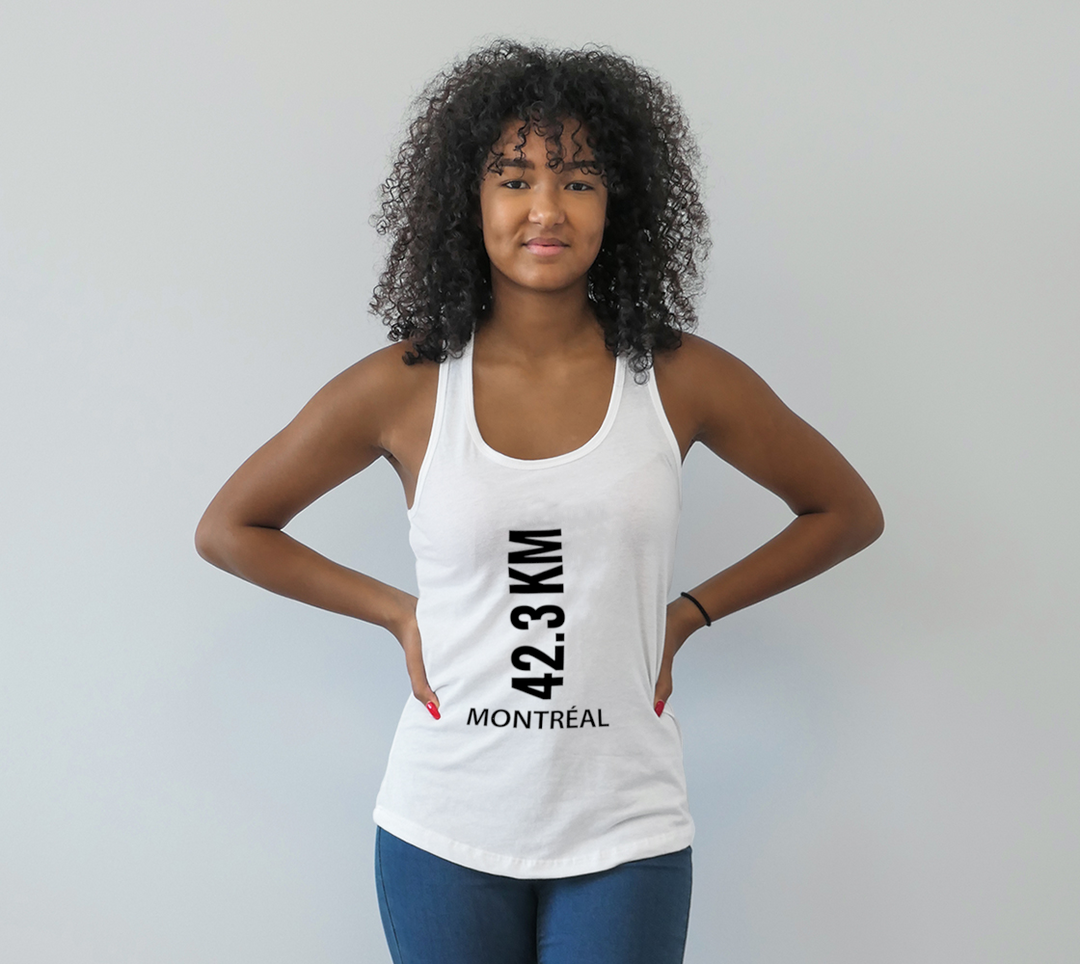 Camisole Racerback 42.3KM Blanc