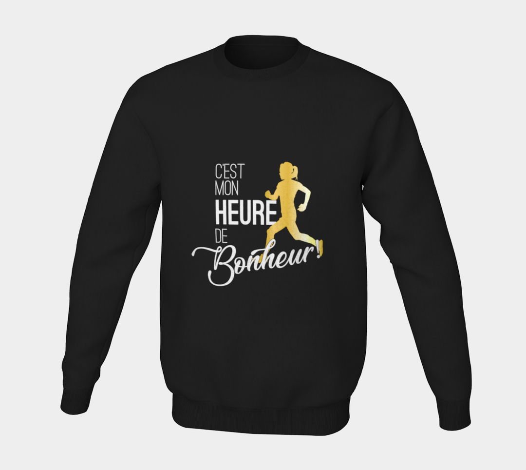 Coton ouaté unisexe c’est mon heure de bonheur